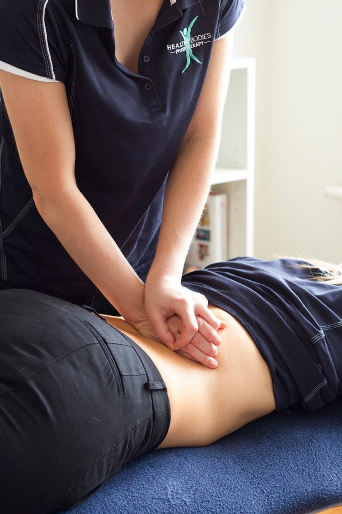 Physiotherapist providing hands-on treatment at Healthy Bodies Cheltenham