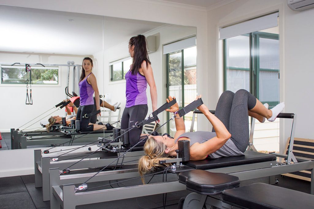 Supervised group Clinical Pilates class at Healthy Bodies Cheltenham